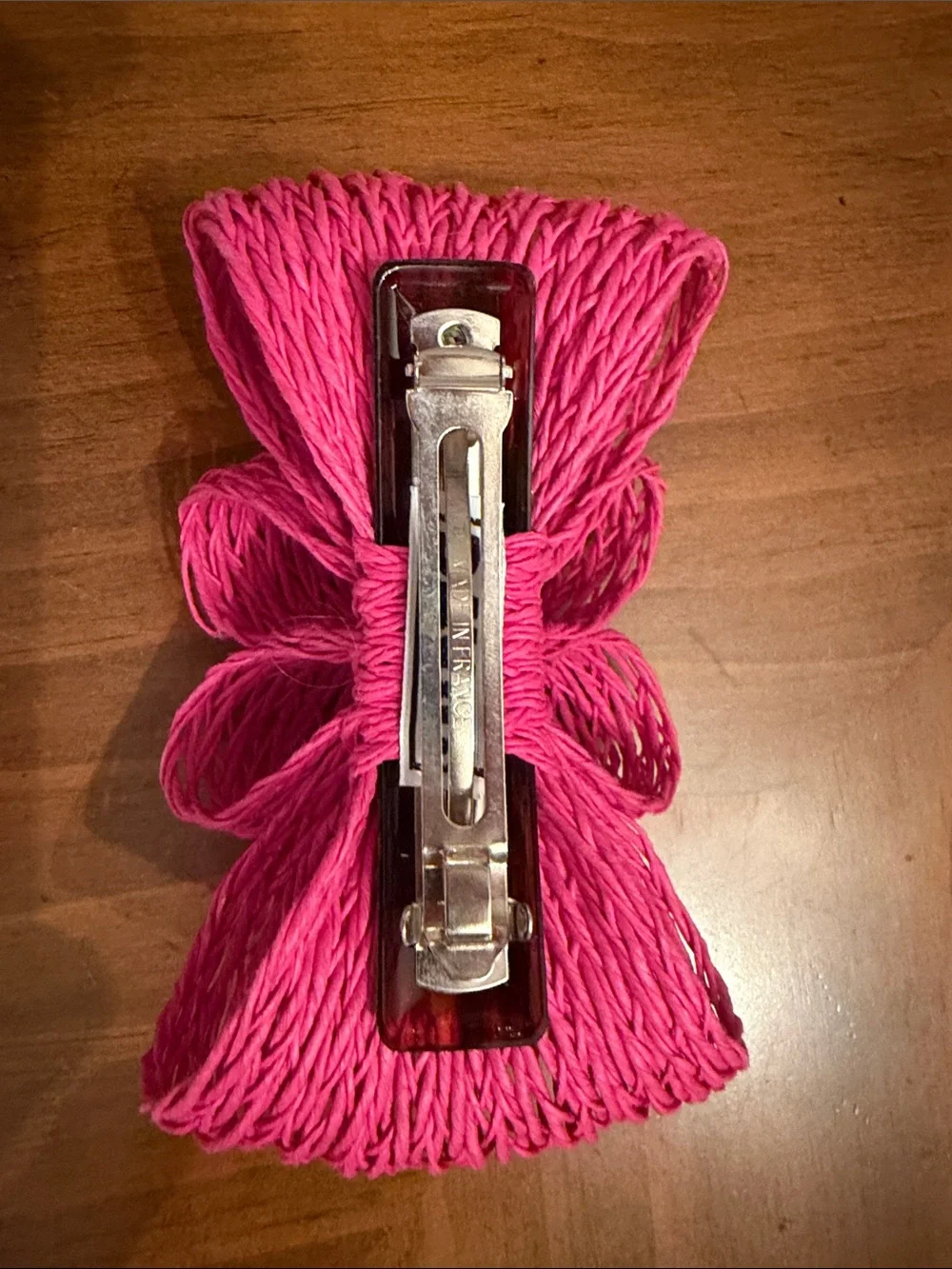 Vintage by David Hot Pink Decorative Hair clip barrette bow